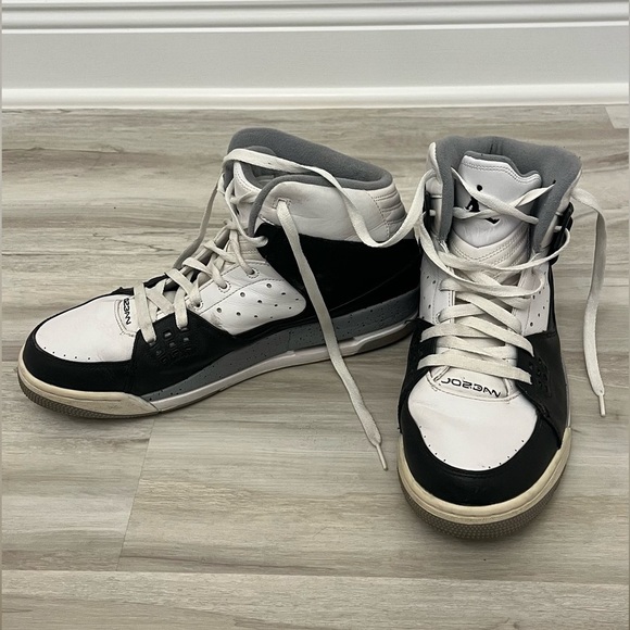 Nike Air Jordan Mens SC-1 White Black 538698-104 High-Top Sneakers Shoes main image 10